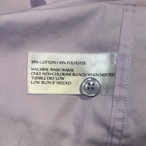 Damon Men’s Short Sleeve Button Up Lilac Easy Care Shirt H14* - Picture 4 of 4